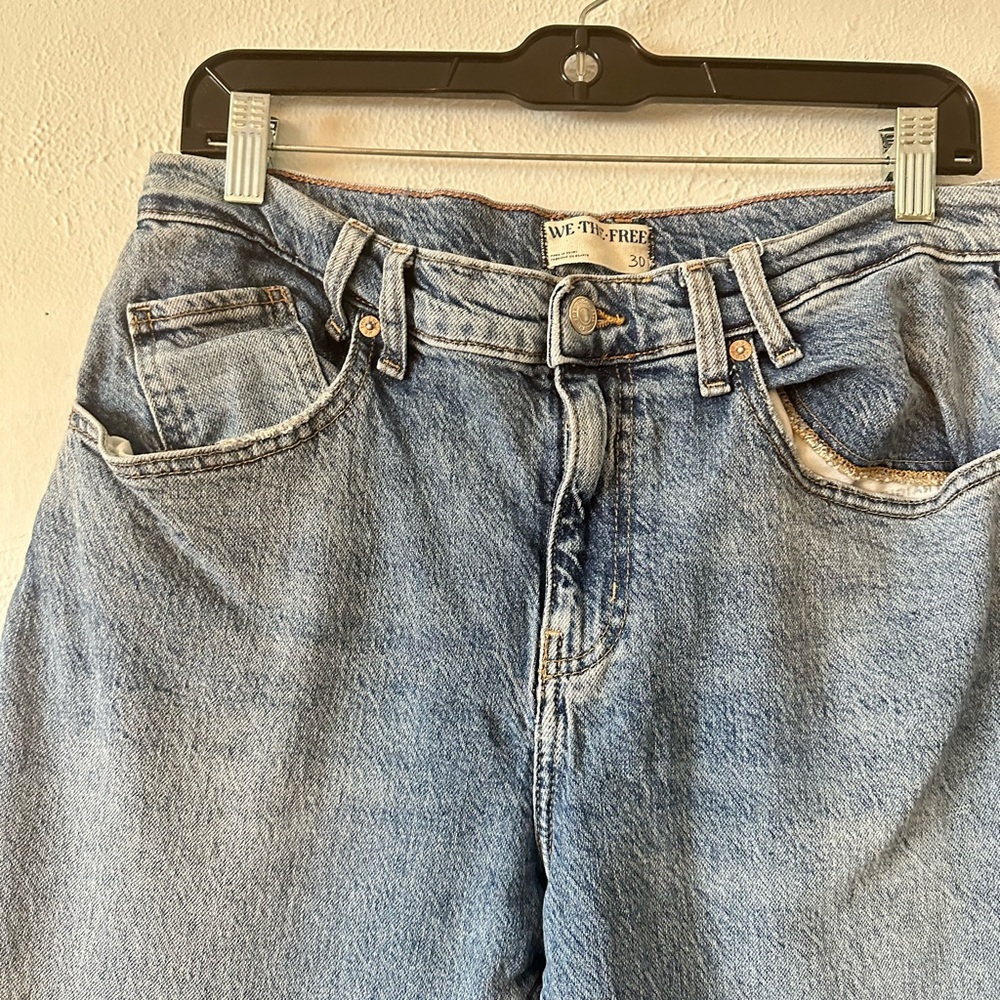 We the free free people Risk Taker Mid-Rise Straight-Leg Jeans - Picture 4 of 7